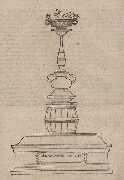Ornate Tomb for a Drunkard by Albrecht Dürer